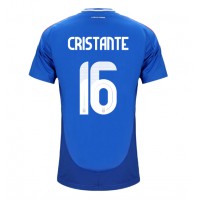 Camisa de Futebol Itália Bryan Cristante #16 Equipamento Principal Europeu 2024 Manga Curta